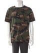 Valentino Camouflage Print Crew Neck T-Shirt