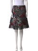 Valentino Floral Print Knee-Length Skirt