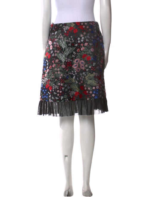 Valentino Floral Print Knee-Length Skirt