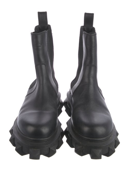 Valentino Rockstud Accents Leather Chelsea Boots