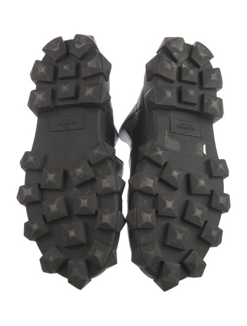 Valentino Rockstud Accents Leather Chelsea Boots