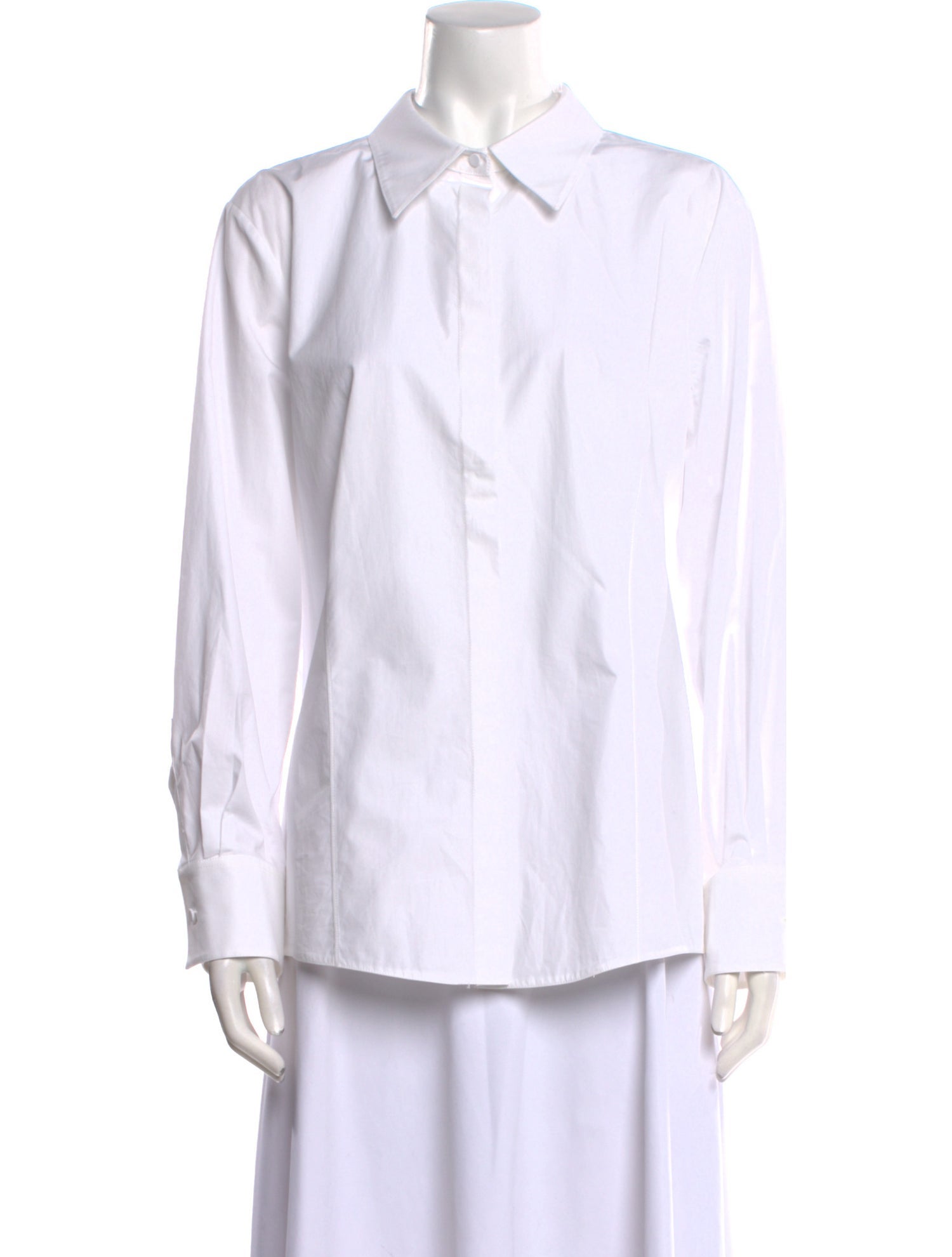 Valentino Long Sleeve Button-Up Top