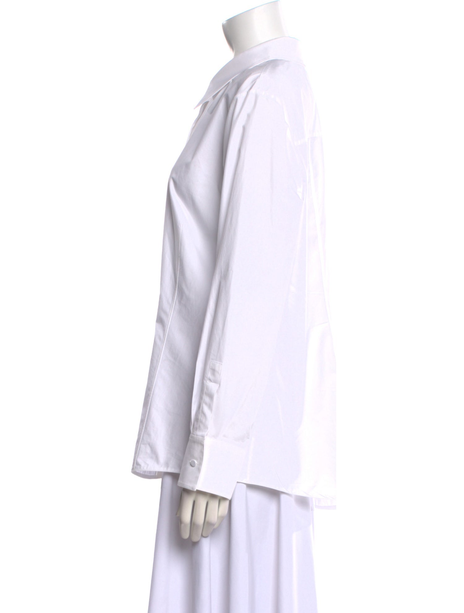 Valentino Long Sleeve Button-Up Top