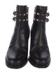Valentino Rockstud Accents Leather Boots