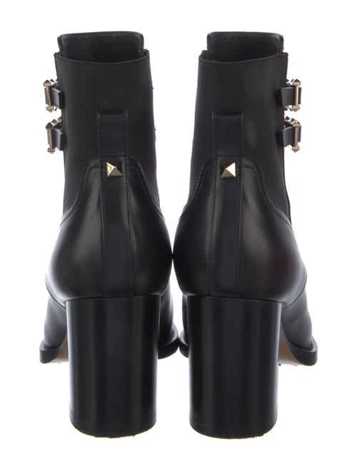 Valentino Rockstud Accents Leather Boots