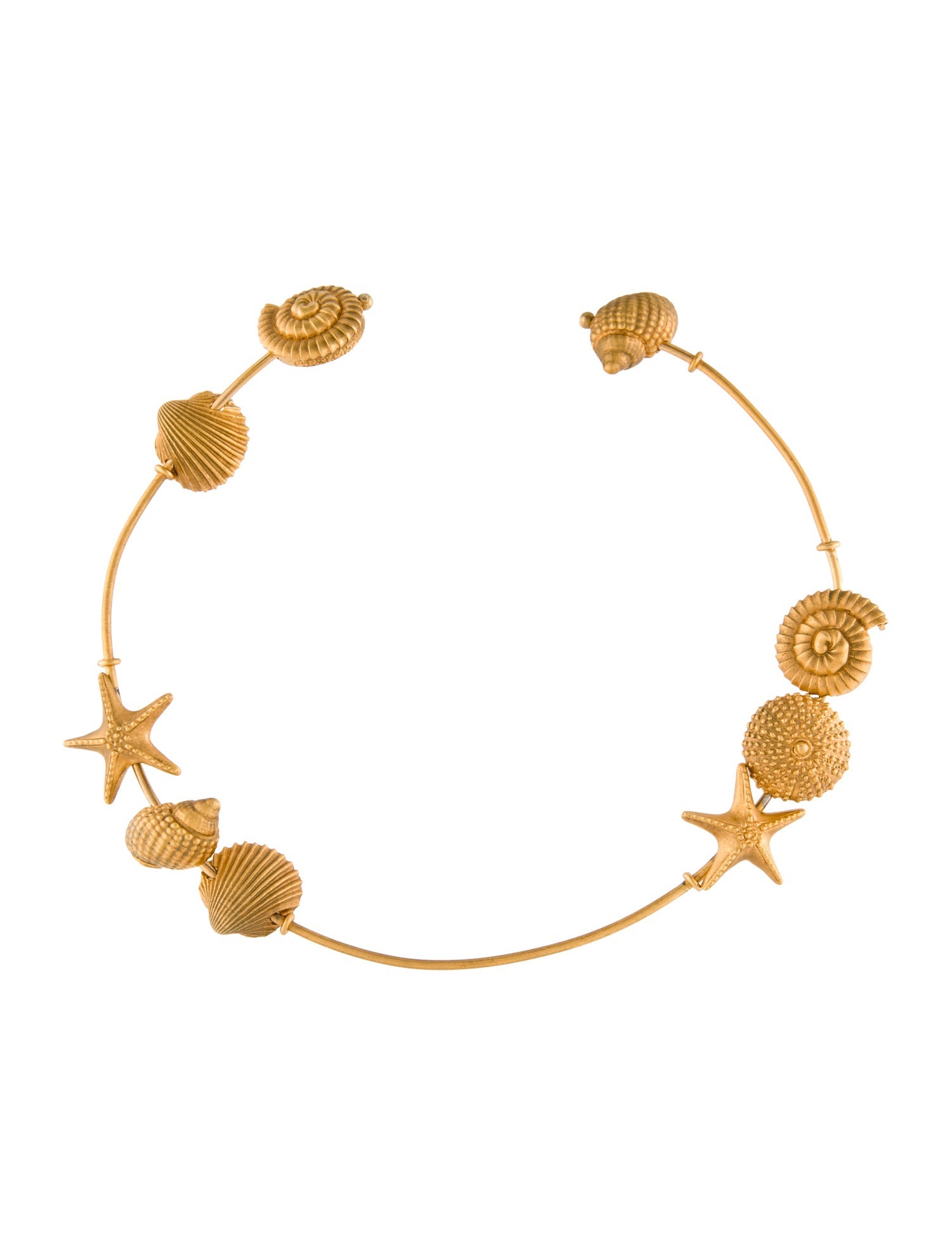 Valentino Starfish & Seashell Collar Necklace