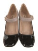 Valentino Patent Leather Colorblock Pattern Pumps