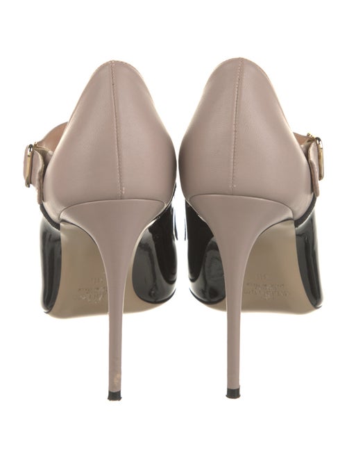Valentino Patent Leather Colorblock Pattern Pumps