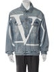 Valentino Graphic Print Denim Jacket