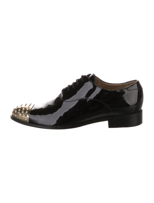 Valentino Rockstud Accents Patent Leather Oxfords