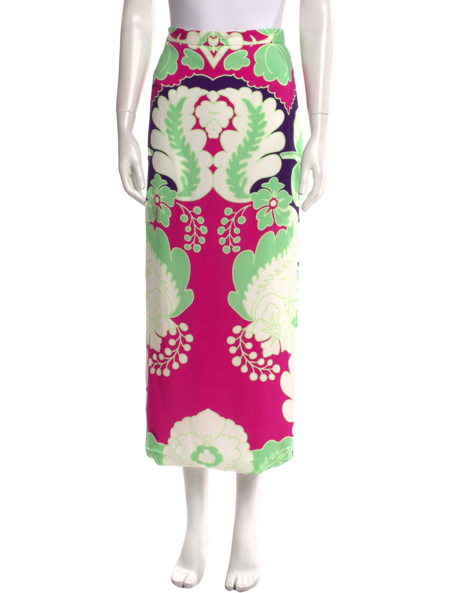 Valentino Silk Midi Length Skirt