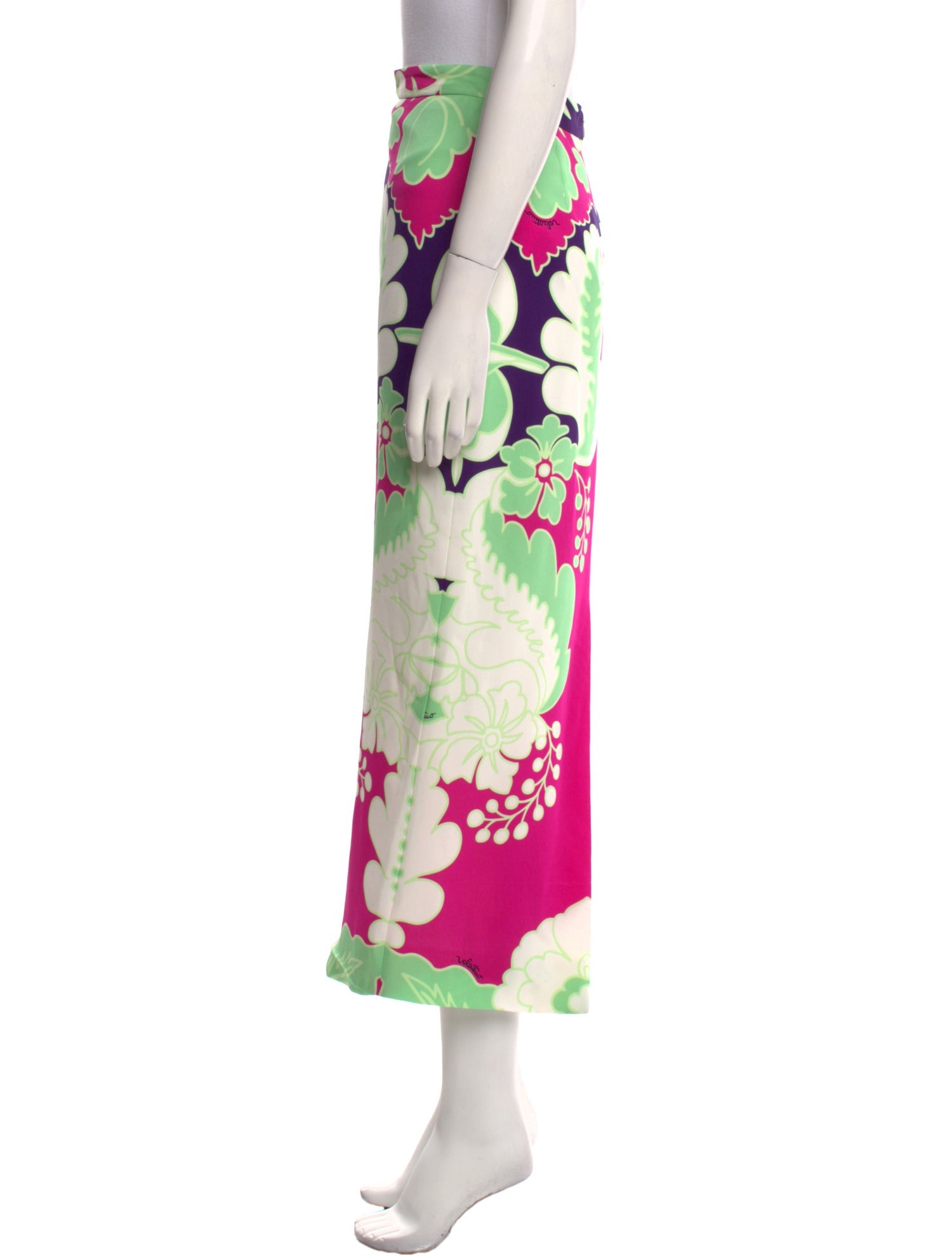 Valentino Silk Midi Length Skirt