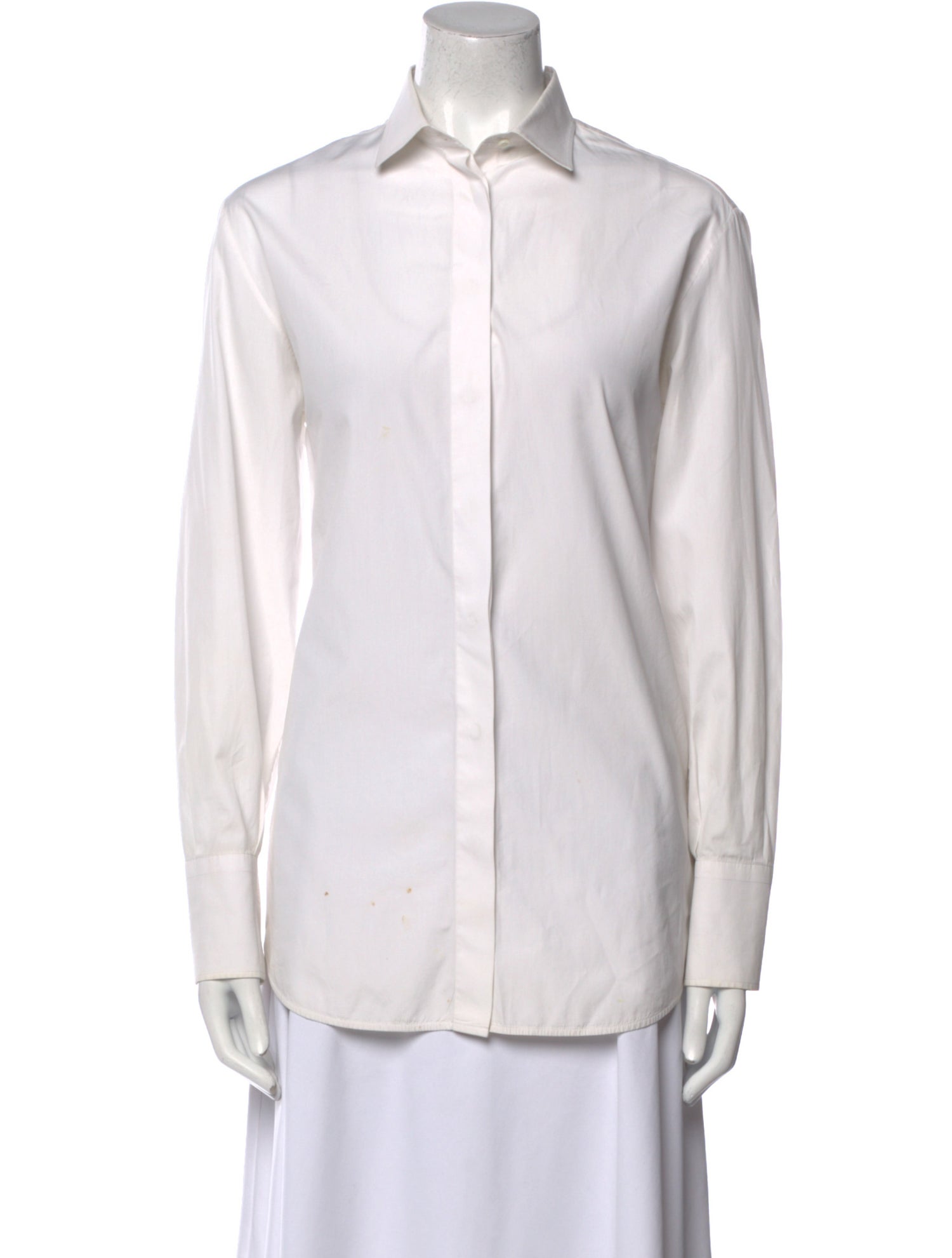 Valentino Long Sleeve Button-Up Top