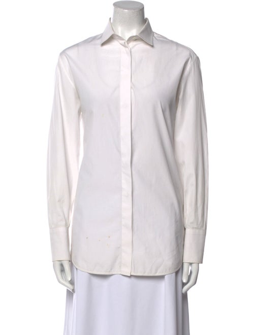 Valentino Long Sleeve Button-Up Top