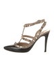 Valentino Rockstud Accents Patent Leather T-Strap Pumps
