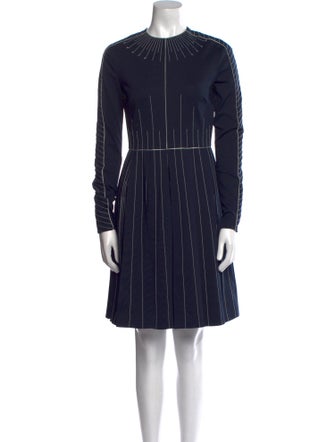 Valentino Striped Knee-Length Dress