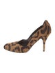 Valentino Ponyhair Animal Print Pumps