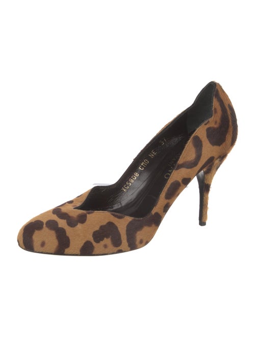 Valentino Ponyhair Animal Print Pumps