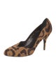 Valentino Ponyhair Animal Print Pumps
