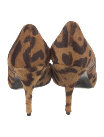 Valentino Ponyhair Animal Print Pumps