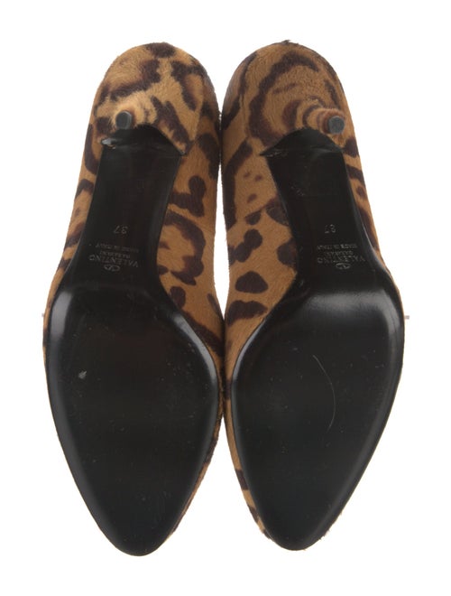 Valentino Ponyhair Animal Print Pumps