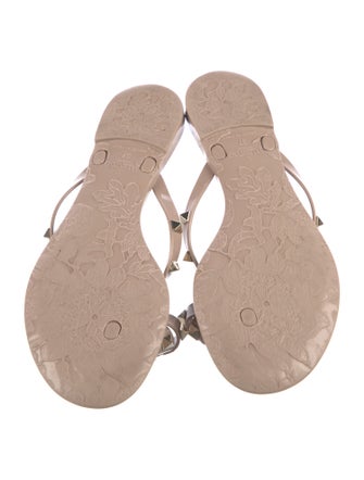 Valentino Rockstud Accents Rubber Slides