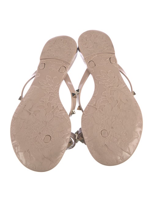 Valentino Rockstud Accents Rubber Slides