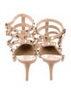 Valentino Rockstud Accents Leather T-Strap Pumps