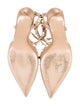 Valentino Rockstud Accents Leather T-Strap Pumps