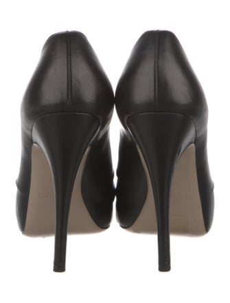 Valentino Leather Bow Accents Pumps