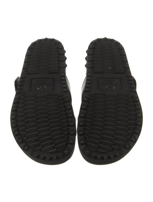 Valentino Rockstud Accents Leather Slides