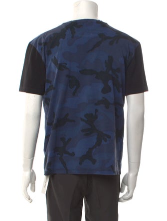 Valentino Rockstud Accents Camouflage Print T-Shirt