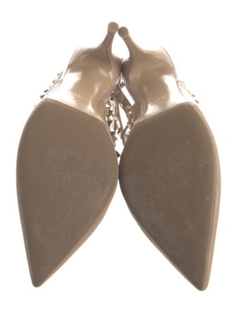 Valentino Rockstud Accents Leather T-Strap Pumps