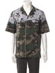 Valentino Camouflage Print Short Sleeve Shirt