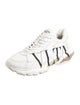 Valentino Leather Graphic Print Sneakers