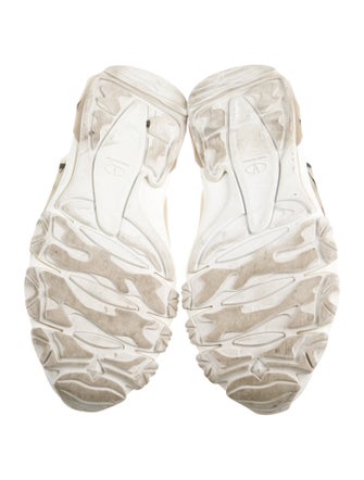 Valentino Leather Graphic Print Sneakers