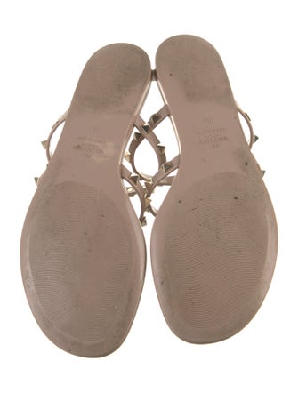 Valentino Rockstud Accents Rubber Slides