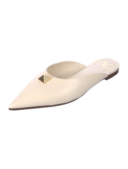 Valentino Rockstud Accents Leather Mules