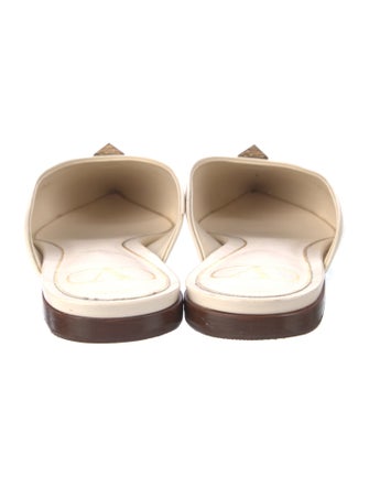 Valentino Rockstud Accents Leather Mules