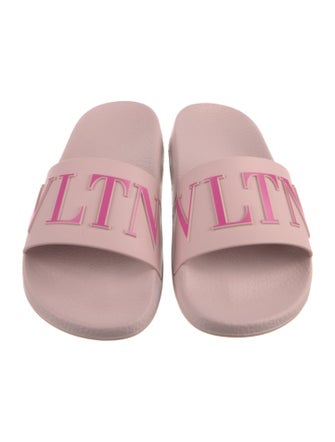 Valentino Rubber Printed Slides