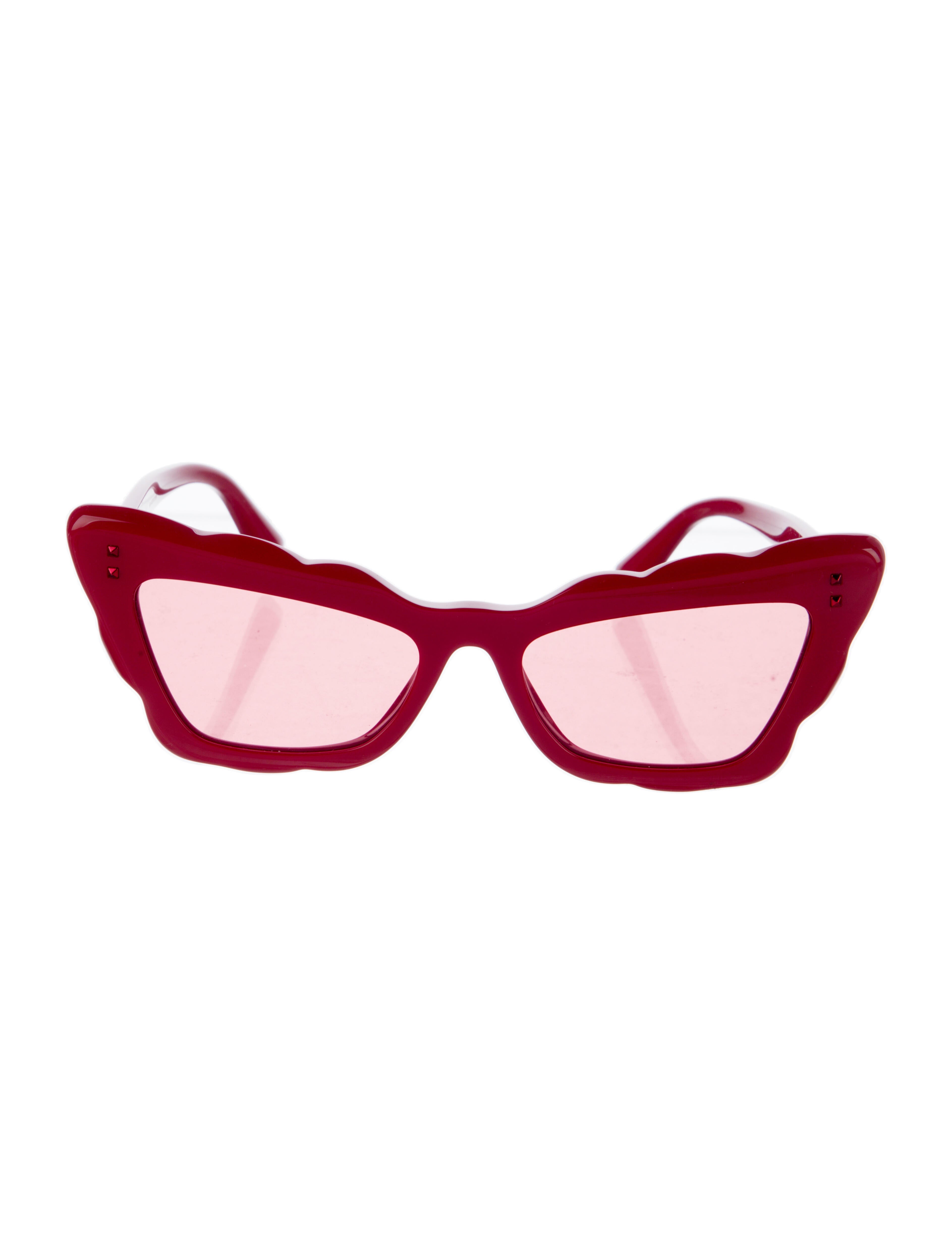 Valentino Rockstud Accents Cat-Eye Sunglasses