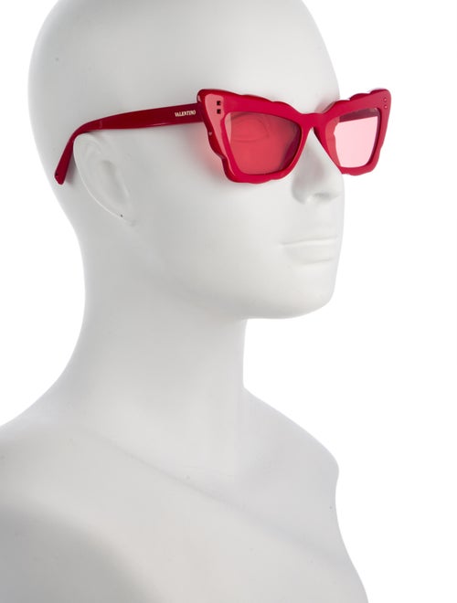 Valentino Rockstud Accents Cat-Eye Sunglasses