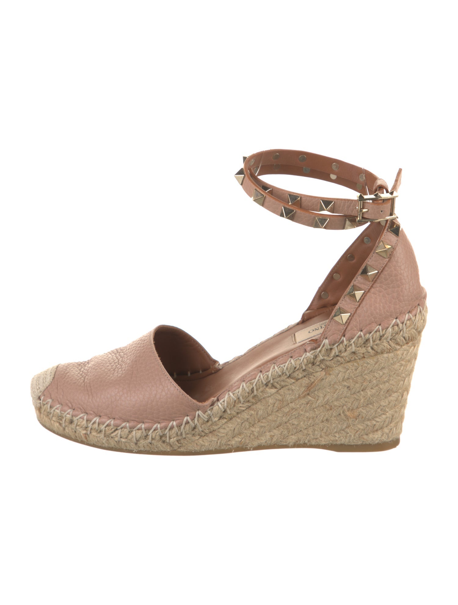 Valentino Rockstud Accents Leather D'Orsay Pumps