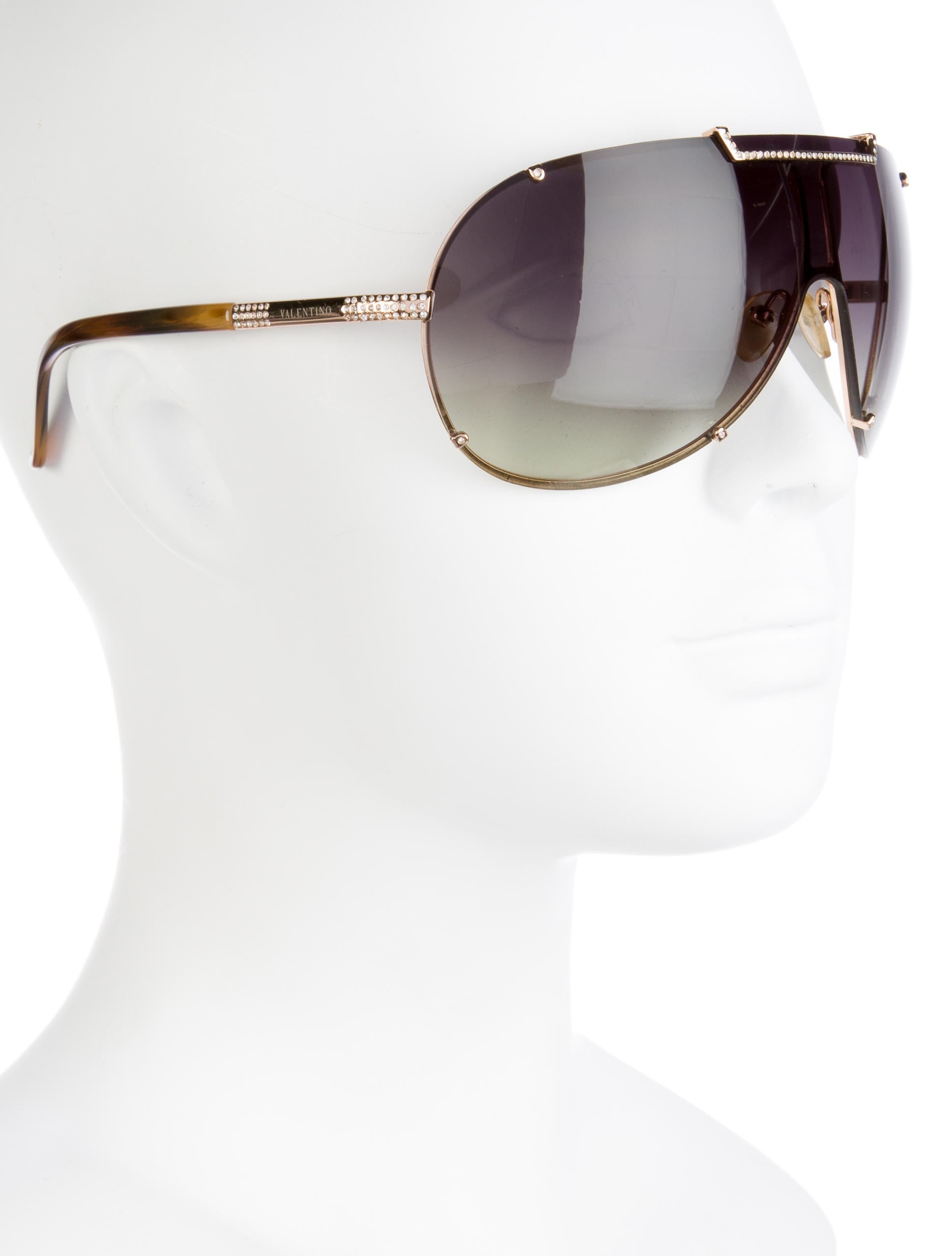 valentino aviator sunglasses