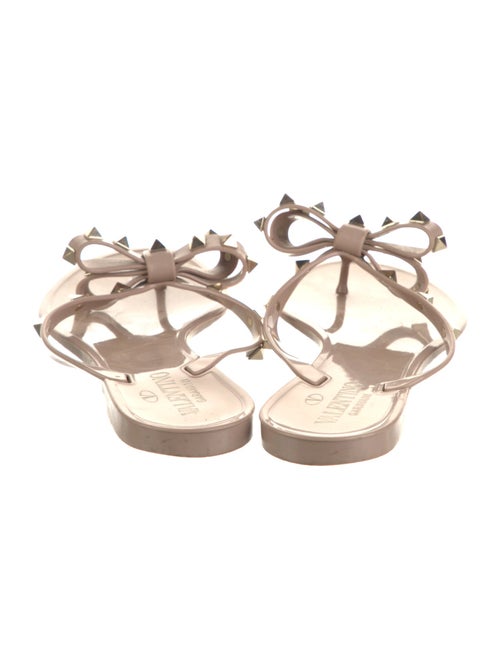 Valentino Rockstud Accents Rubber Slides