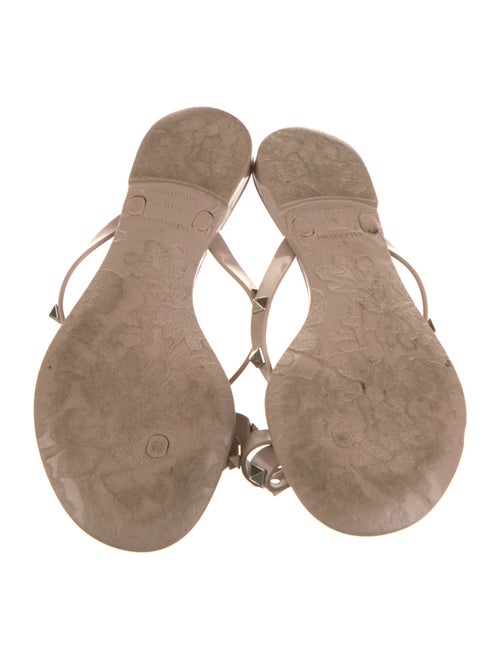 Valentino Rockstud Accents Rubber Slides