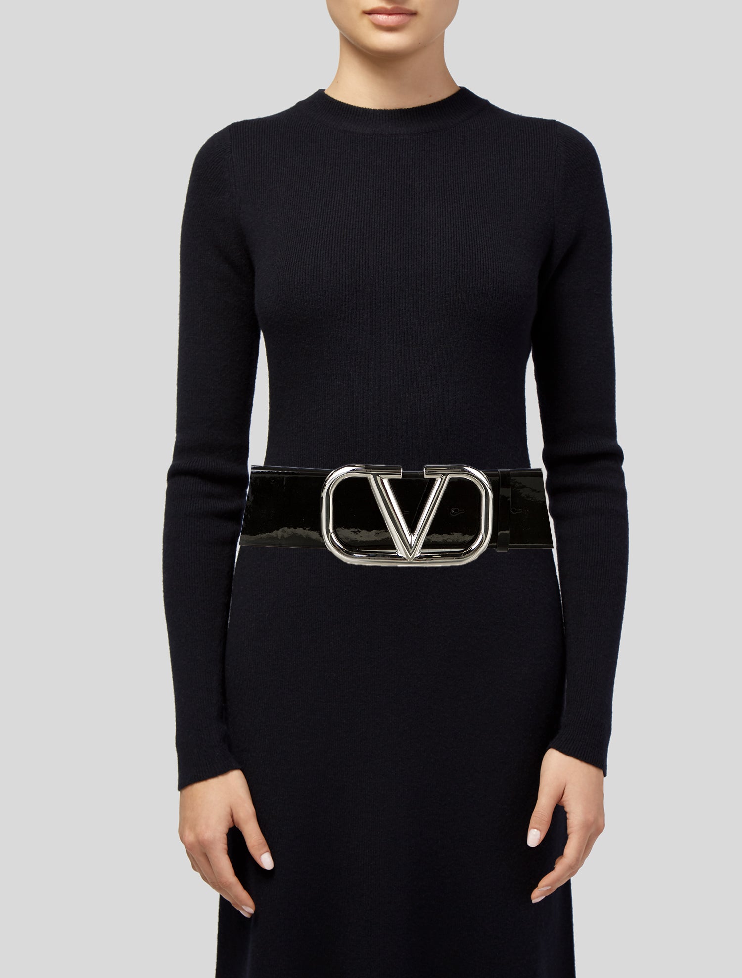 Valentino Wide Leather Belt