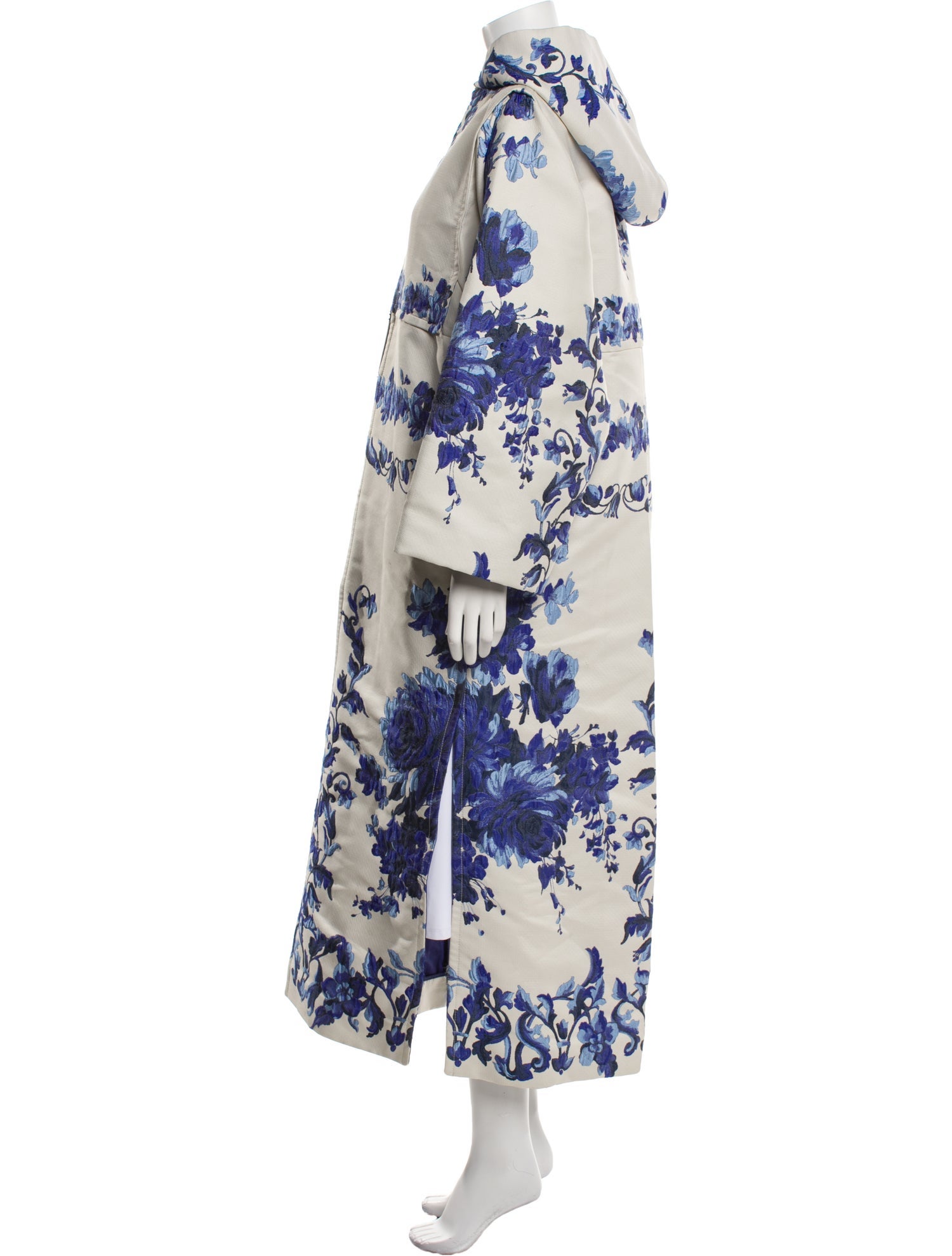 Valentino Floral Print Coat