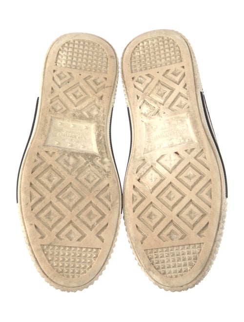 Valentino Nylon Colorblock Pattern Sneakers