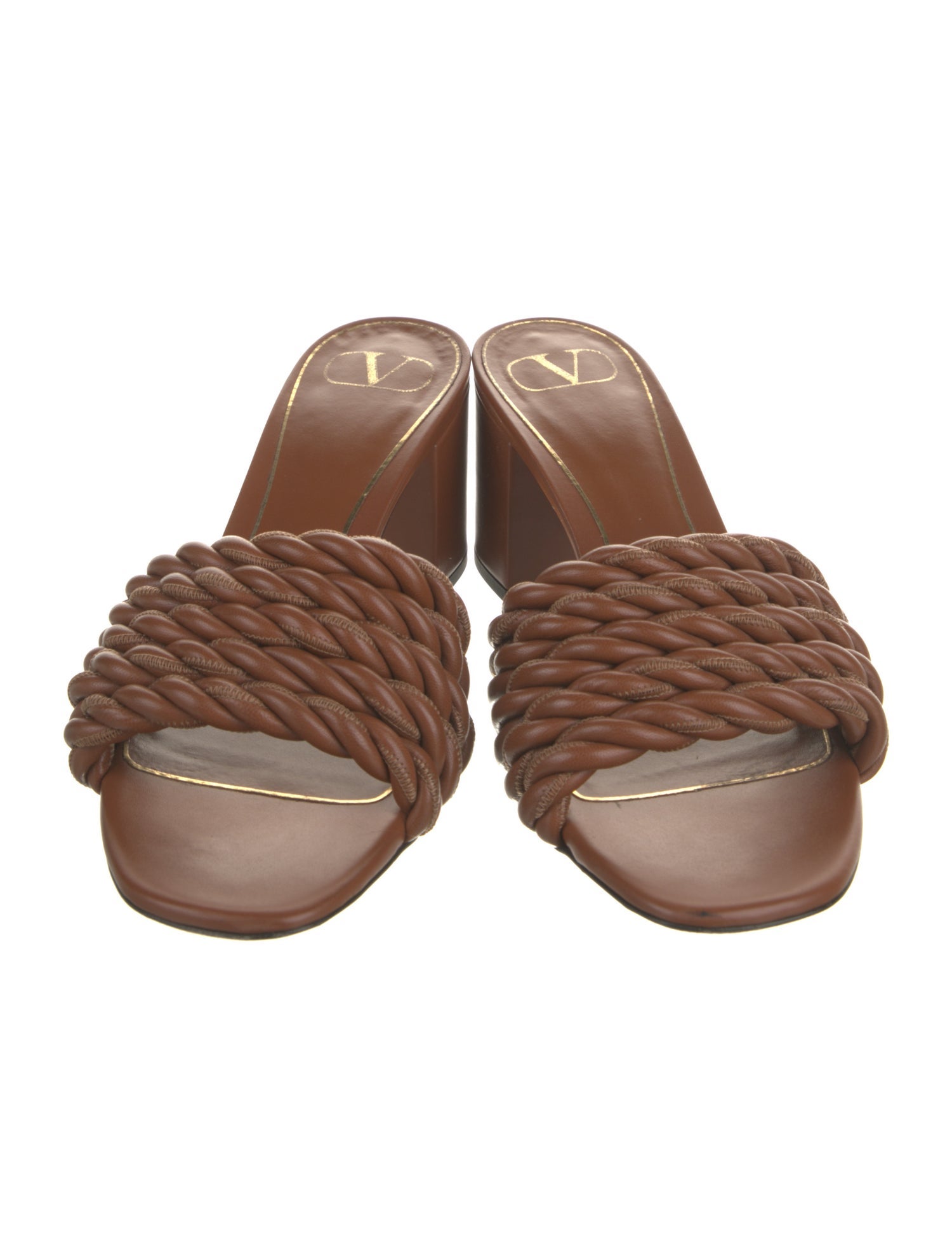 Valentino Leather Slides